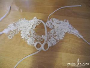 Miss Kelly - Mitaines en dentelle ivoire