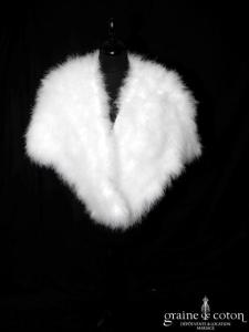Étole en duvet de cygne ivoire