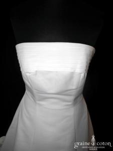 Pronuptia - Robe empire en satin ivoire