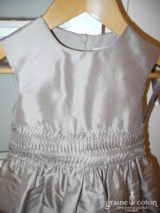 Cyrillus - Robe boule petite fille en taffetas chocolat