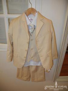 Pronuptia/Point mariage - Costume 4 pièces petit garçon beige