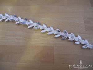 Headband fleurs strass