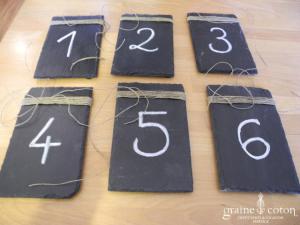 Casa - Ardoise pour nom de tables