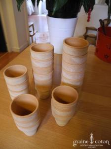 Truffaut - Lot de 23 petits pots en terre cuite