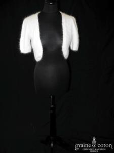 Hitherto - Boléro court en angora ivoire