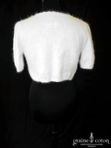 Hitherto - Boléro court en angora ivoire