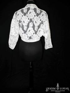 Création - Boléro en dentelle blanche