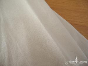 Rembo Styling - Gants mi longs en soie ivoire