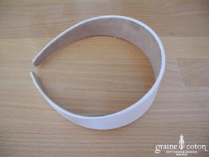 Création - Serre tête en soie ivoire