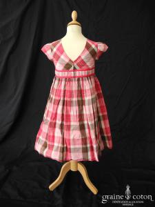 Gymboree - Robe de demoiselle d'honneur en coton fuchsia