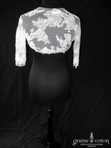 Pronovias - Boléro Pergola en dentelle, manches mi longues