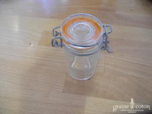 Mini bocal rond façon pot à confiture pour dragées