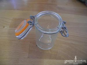 Mini bocal rond façon pot à confiture pour dragées