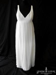 Création Julie Tordjman - Robe empire en tulle de soie et dentelle