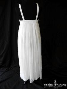 Création Julie Tordjman - Robe empire en tulle de soie et dentelle