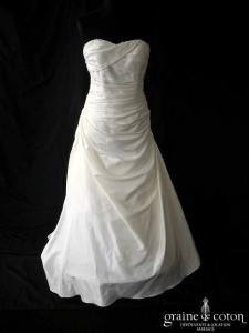 Pronuptia - Robe en taffetas ivoire