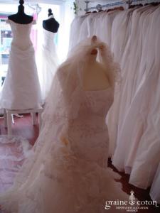 Pronovias - Voile perlé champagne long