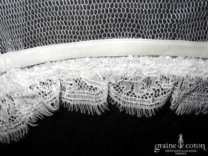 Rosa Clara - Boléro Edna en tulle et dentelle ivoire