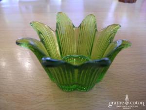 Photophore orangé ou vert forme fleur