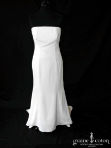 Courman - Robe fluide ivoire