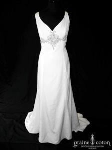 Demetrios - Robe en crêpe fluide ivoire clair