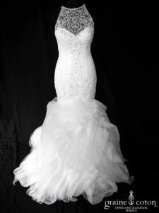 Pronovias - Prototype sirène en organza ivoire clair