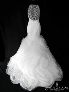 Pronovias - Prototype sirène en organza ivoire clair