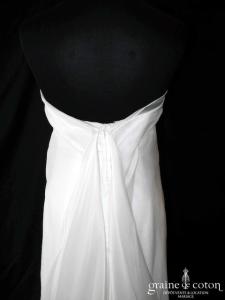 Nathalie Durieux - Création en organza de soie ivoire