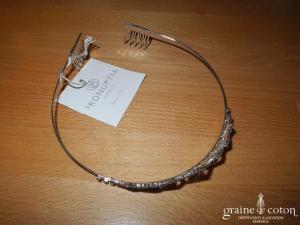 Pronuptia - Diadème en strass argenté