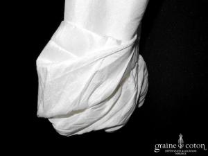 Cymbeline - Boléro Danse/Tourbillon en soie sauvage ivoire