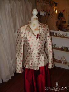 Dona Louisa - Veste à fleurs en soie