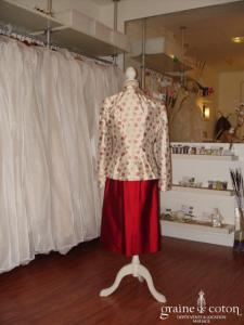 Dona Louisa - Veste à fleurs en soie