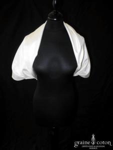 Priam - Étole en chantung ivoire