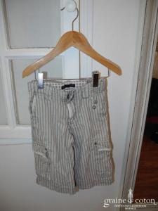 IKKS - Ensemble garçon bermuda, chemise et pull sans manche