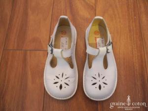 DPAM - Chaussures enfant en cuir blanc