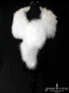 Étole en duvet de cygne ivoire