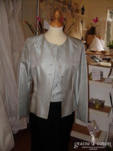 123 - Veste grise et verte