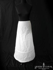 Jupon 5007 blanc ou ivoire avec 2 cerceaux