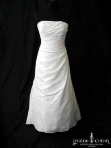 Eglantine Création - Robe en taffetas drapé