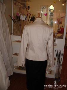 123 - Veste en coton crème