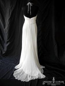 Aurélia Hoang - Création empire en crêpe de soie et mousseline drapée fluide