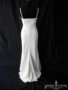 Model Novias - Création empire en satin ivoire