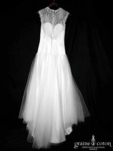 Création - Robe bohème en dentelle et tulle fluide