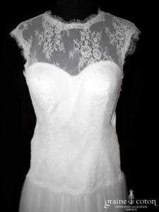 Création - Robe bohème en dentelle et tulle fluide