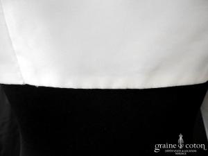 Hervé Mariage - Boléro en mikado ivoire manches 3/4