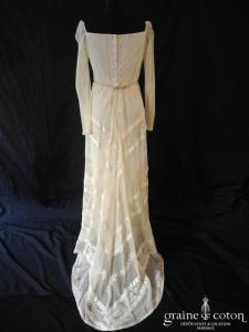 Cymbeline - Robe vintage en dentelle ivoire