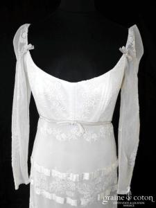 Cymbeline - Robe vintage en dentelle ivoire