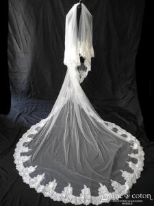 Bianco Evento - Voile long de 300 cm en 