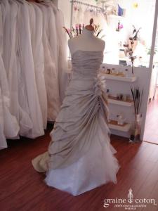 Robe bustier vert d'eau, style Linéa Rafaëlli