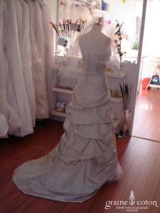 Robe bustier vert d'eau, style Linéa Rafaëlli